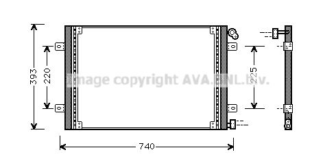 AVA QUALITY COOLING Конденсатор, кондиционер RT5234